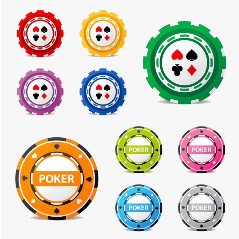 Casino good quality clay poker chip with customized logo in lay 14 gm casino chip poker chips with case