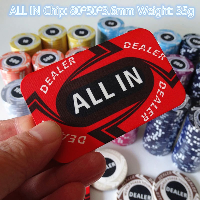 500pcs Texas Hold'em Poker Chip Game Set Including Upper Deck, Gift To Friends, Us Playing Card
