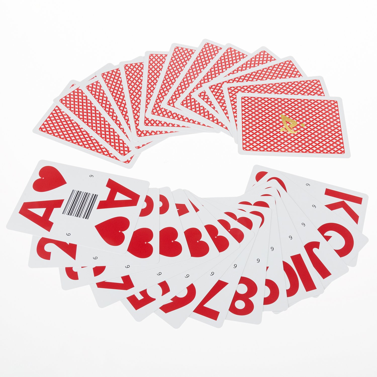 AYPC Wholesale Manufacturer Custom Design Eco-Friendly Recycled PVC 100% Plastic Waterproof Poker Big Number Playing Game Cards