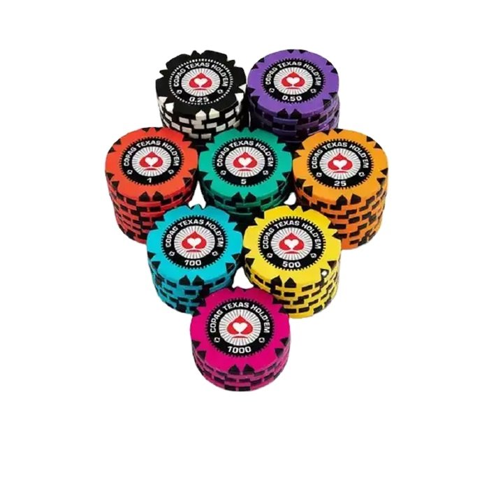Casino quality Poker Chips clay poker chip with Customised colour and logo in lay 14 gm Baccarat Blackjack