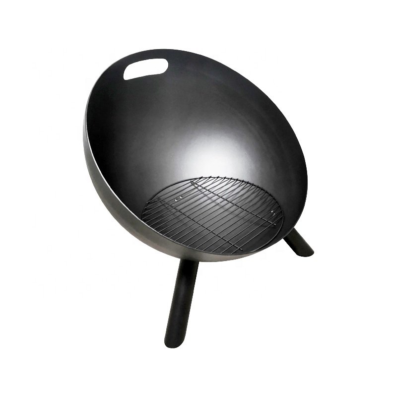 New design outdoor 60cm deep bowl wood burning ball shape fire bowl