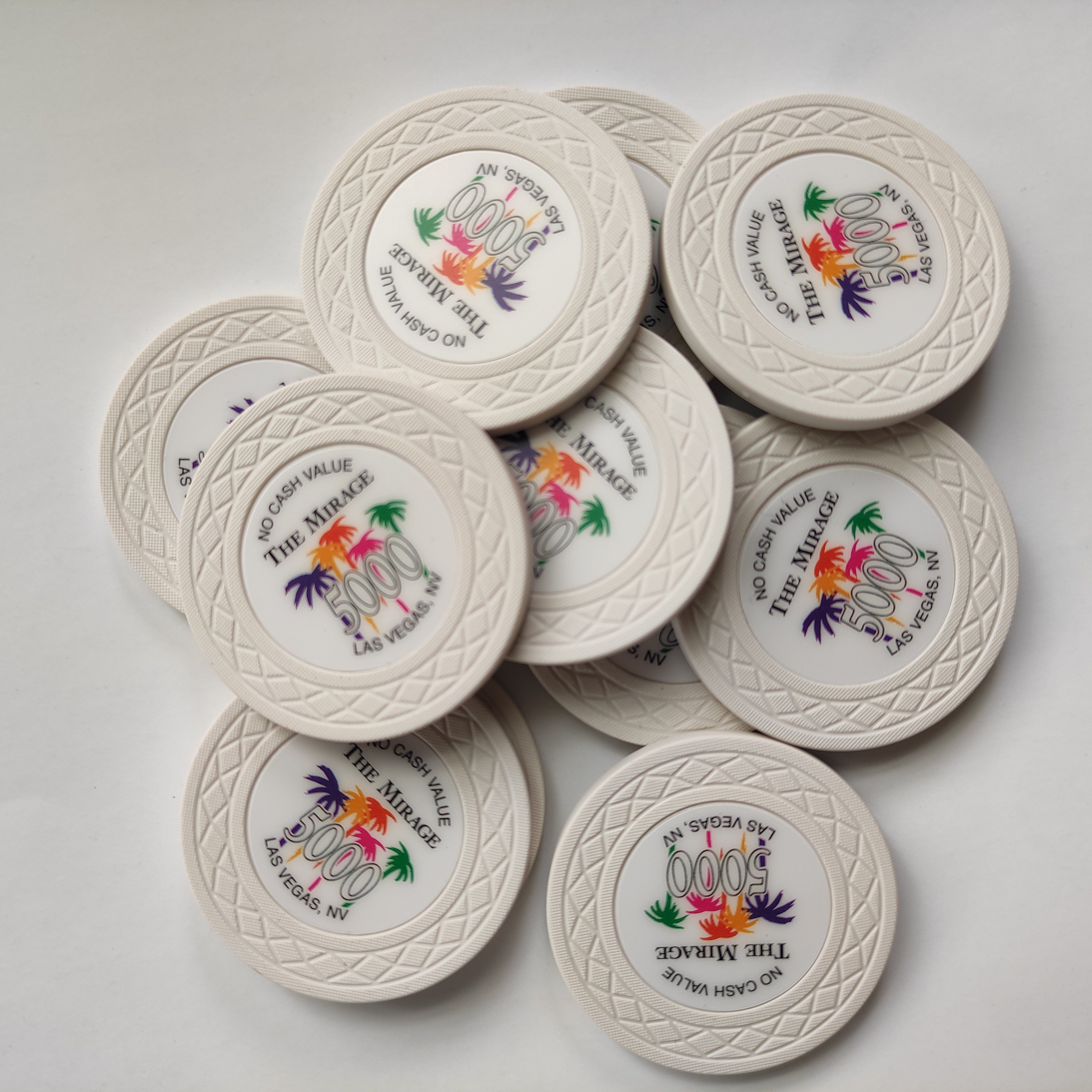 Sublimation hybrid web 39mm 43mm ceramic poker chip with labels inlay