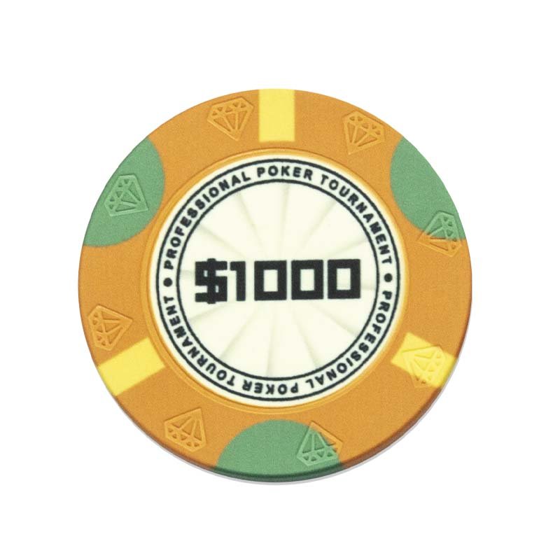 Three-dimensional Round Chips Entertainment Ceramic Chips EPT Custom Ceramic Poker Chips