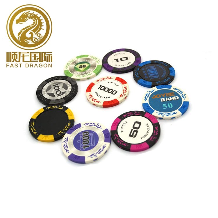 Thickness 3.3mm Poker Chips Clay Casino Coins Texas Custom Casino Poker Chips