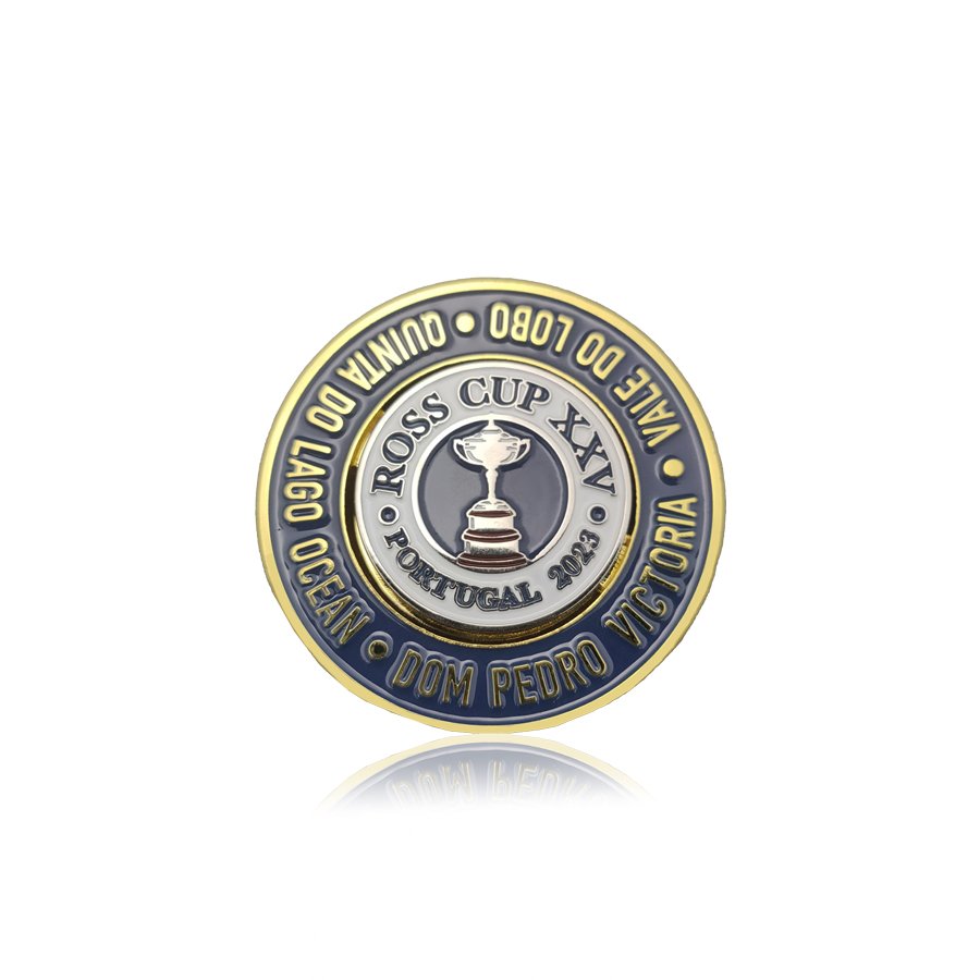 New magnetic golf poker chip to hold ball marker wholesale metal golf hat clip