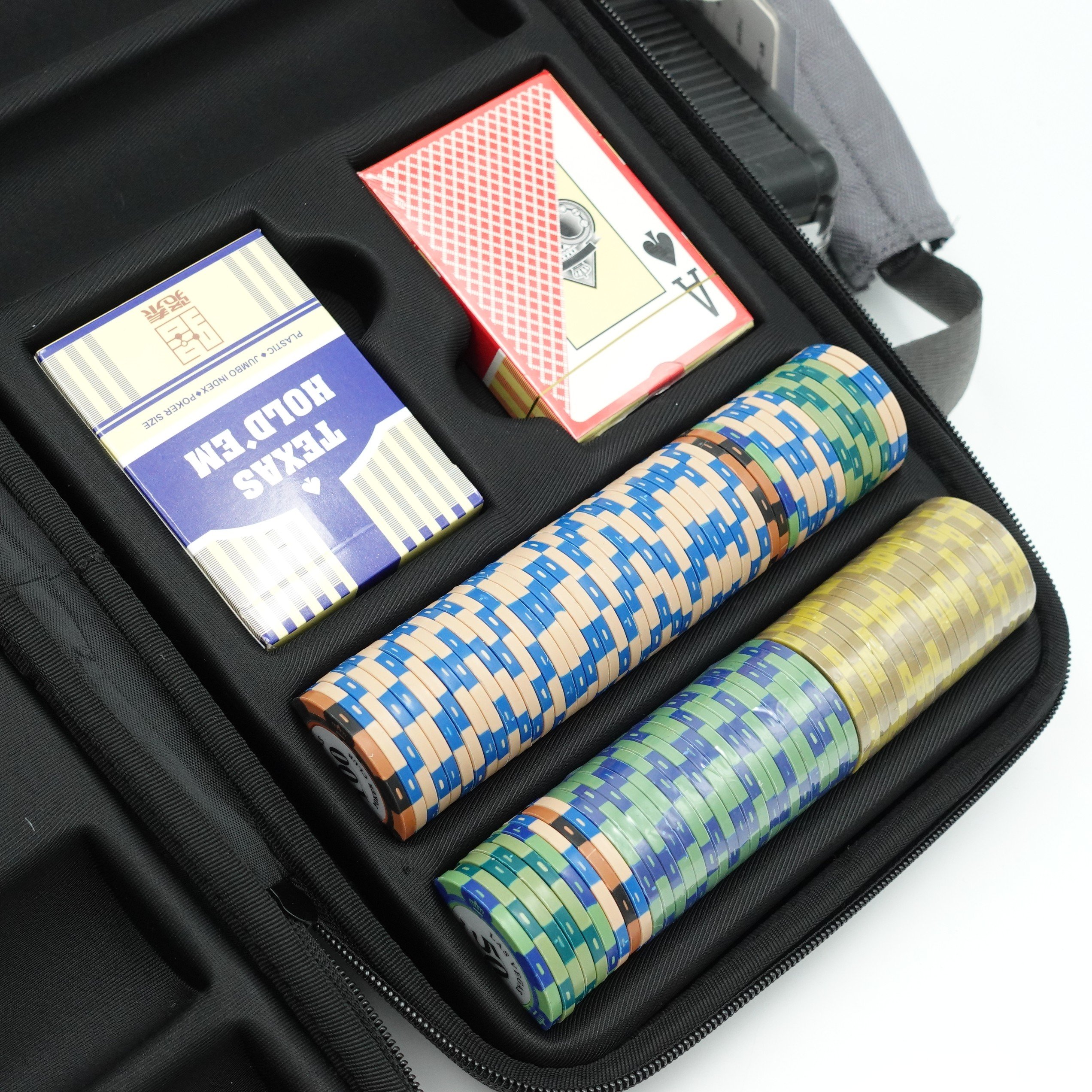 Custom 200 pcs 300 pcs 500pcs Poker Chip Case Of Poker Chip Case Package EVA Poker Chip Holder Case