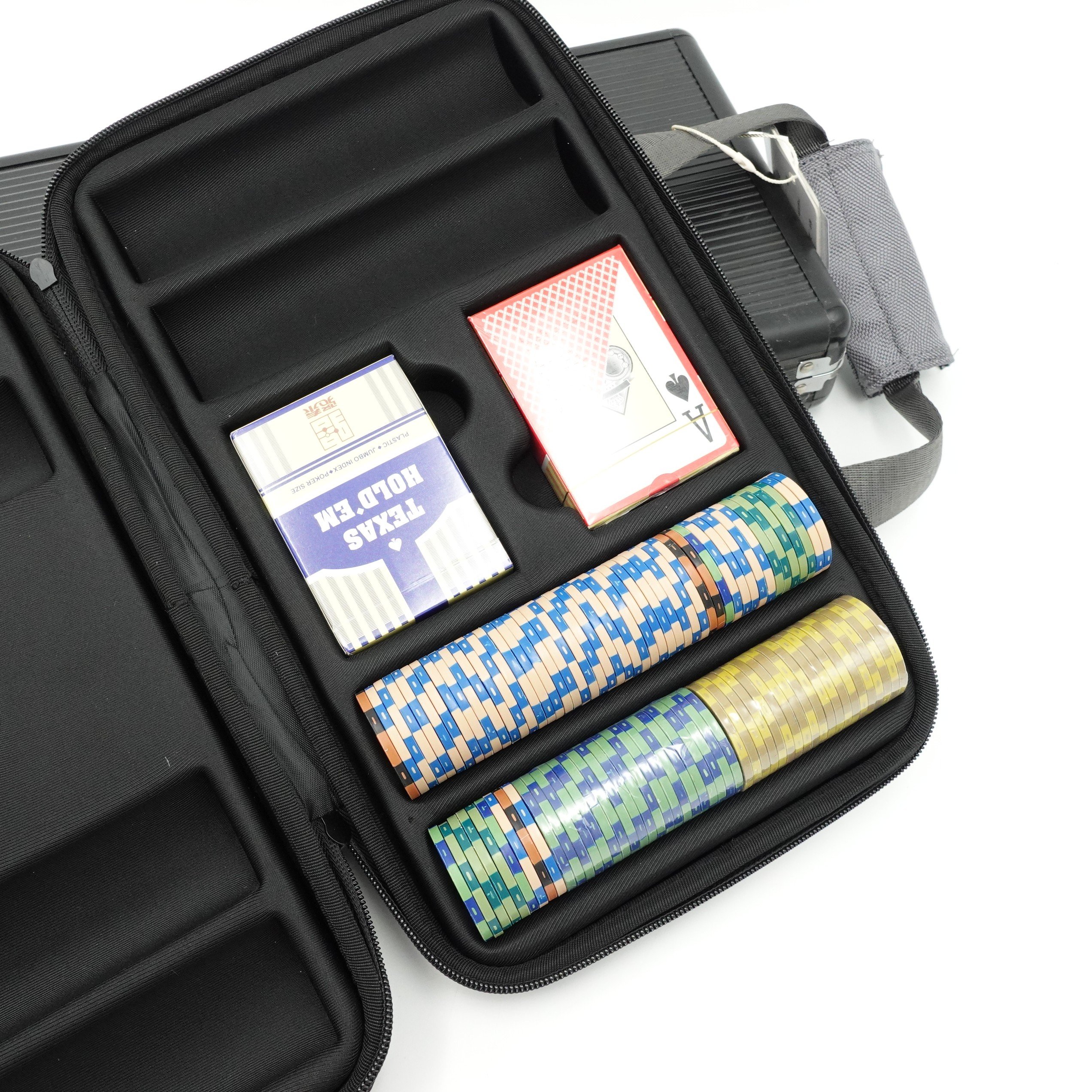 Custom 200 pcs 300 pcs 500pcs Poker Chip Case Of Poker Chip Case Package EVA Poker Chip Holder Case