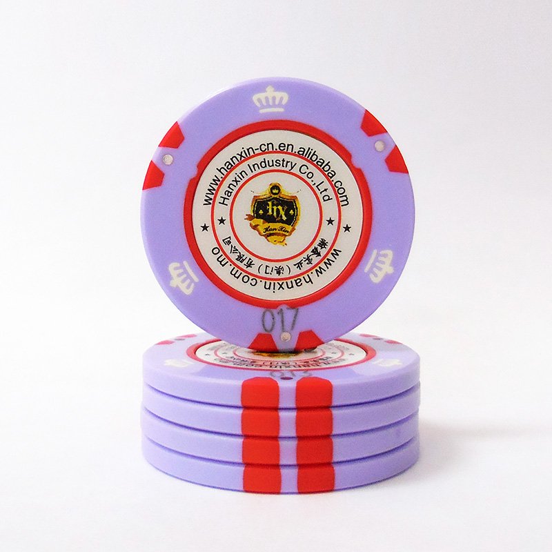 Luxury Crown Poker Chips Chips Fichas De Poker Custom Metal 14g 40mm(dia.) 5000PCS HX-C010 CN;GUA Hanxin Customized Color ABS