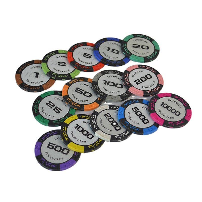 14g Clay Casino Texas Hold'em Poker Chip Set Metal Coins Dollar Monte Carlo clay poker Chips Club Accessories