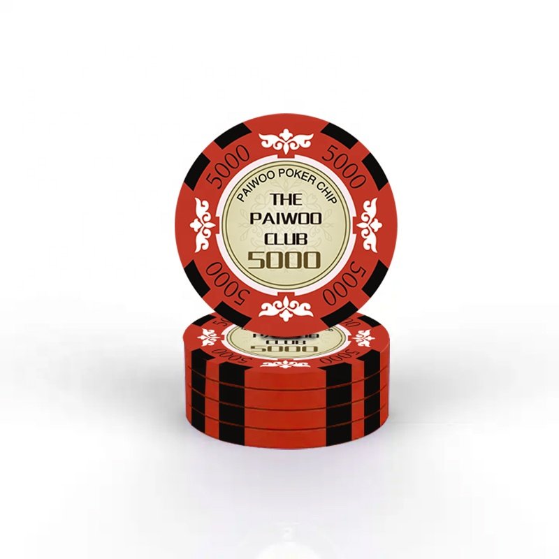 High Quality Professional Monte Carlo Style Ceramic Poker Chips 39mm Diameter 10g Weight Custom Logo