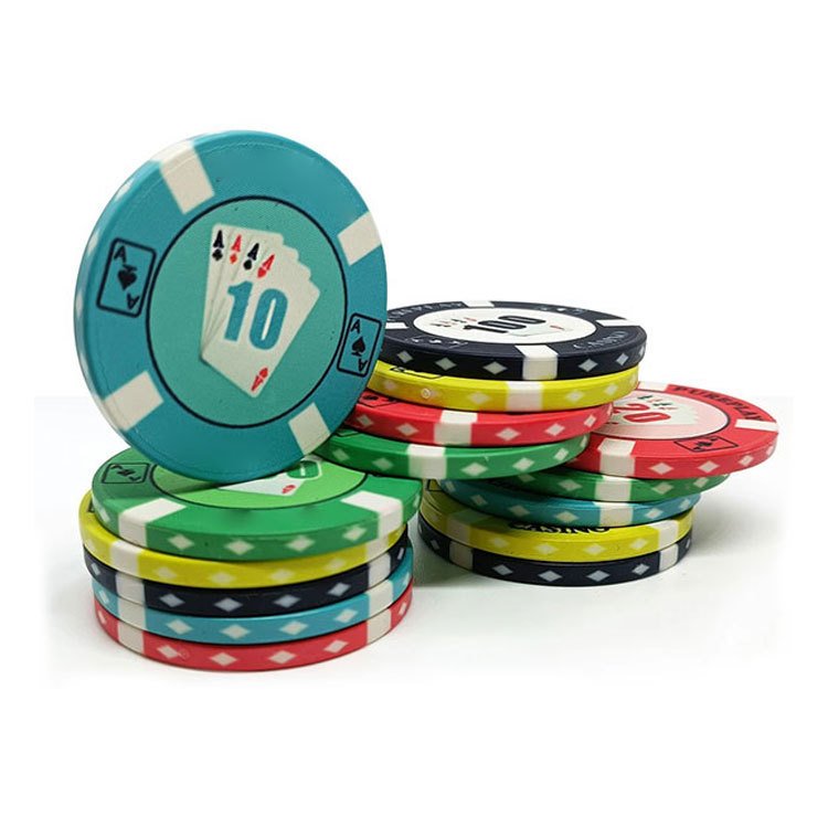 Professional High Quality Custom Logo Ceramic Poker Chips For Casino Gambling