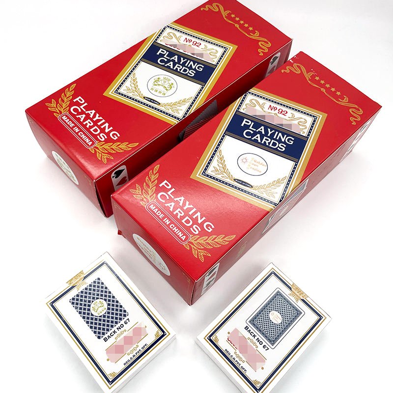 Custom Logo Playing Cards Poker Plastic Poker Cards Print Poker Chip Set For Entertainment