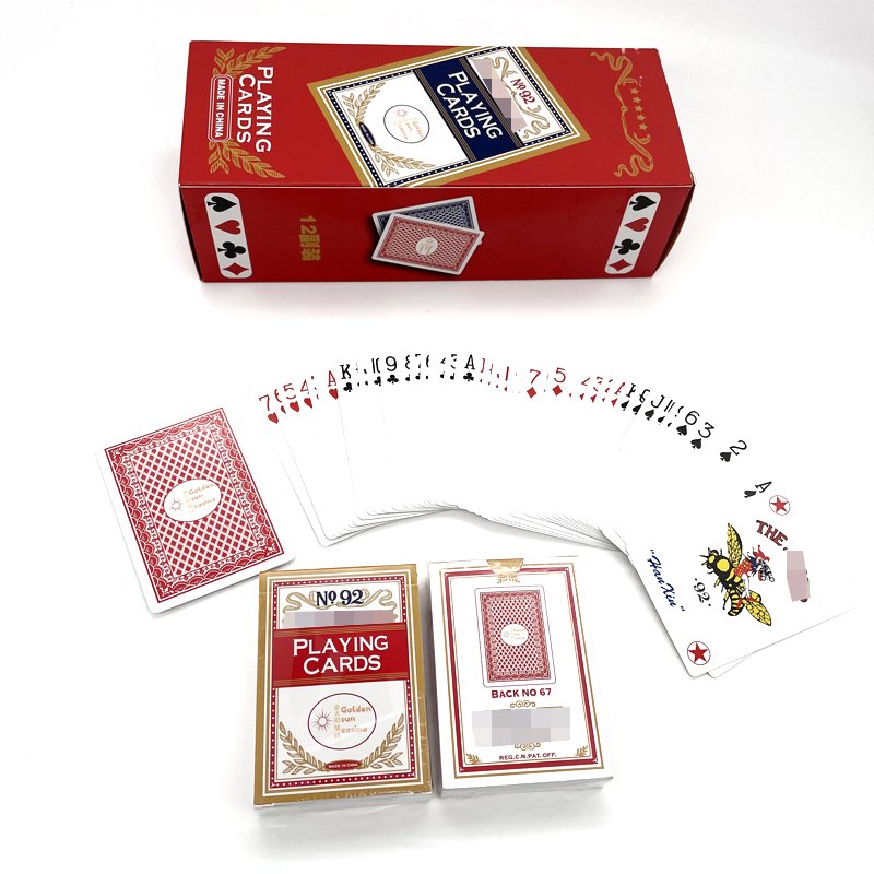 Custom Logo Playing Cards Poker Plastic Poker Cards Print Poker Chip Set For Entertainment