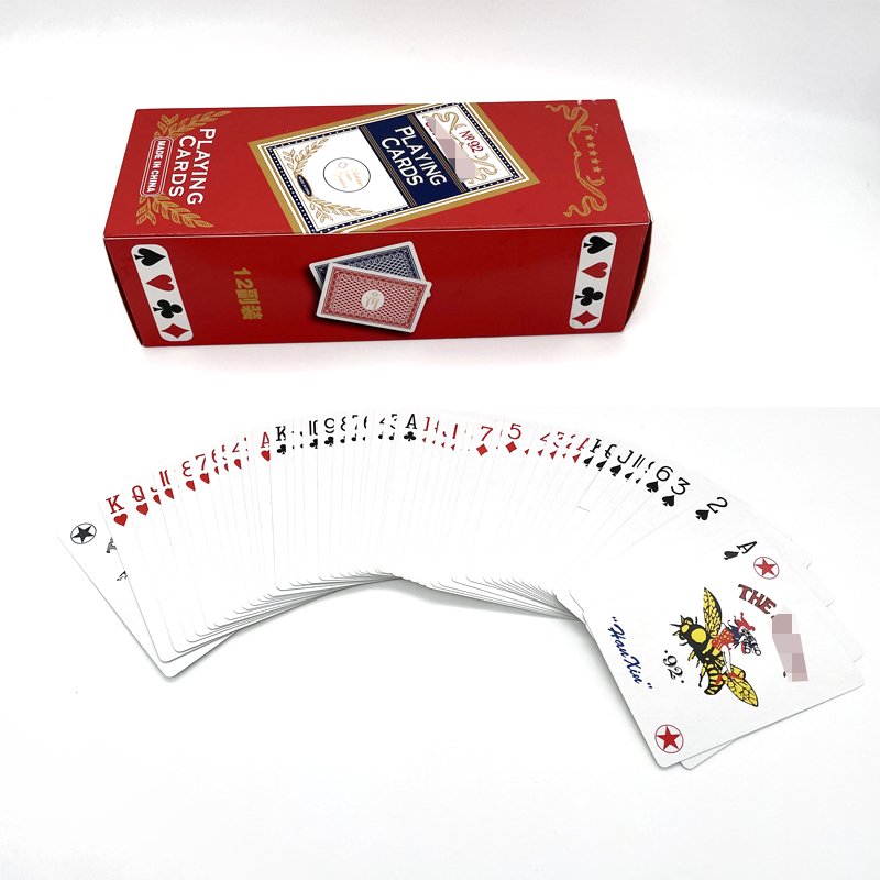 Custom Logo Playing Cards Poker Plastic Poker Cards Print Poker Chip Set For Entertainment