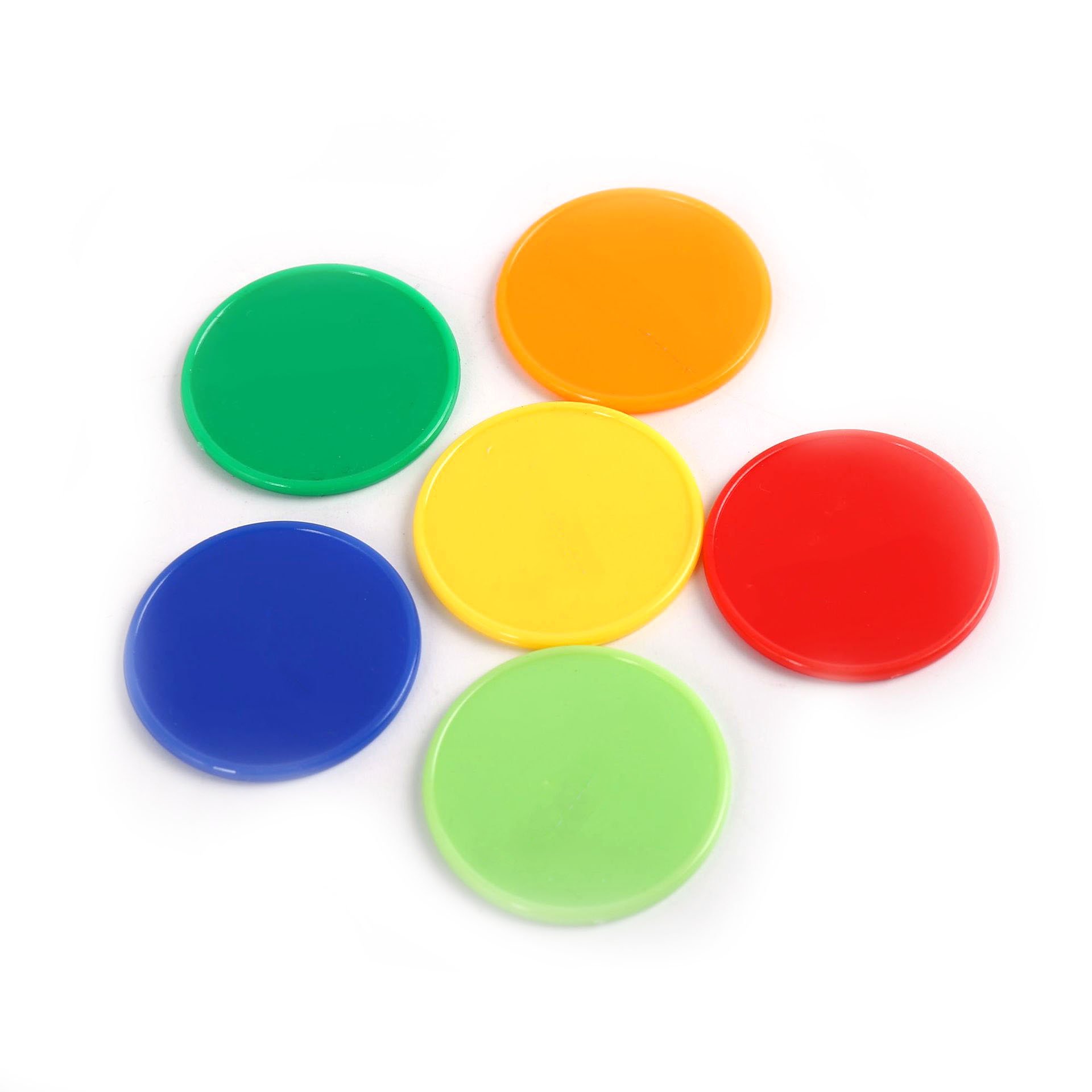 Chip multicolor 2.5cm Reward Coins Blank Plastic Poker Chip sets Mahjong Poker Game tokens Game coin Texas hold'em Poker Chips