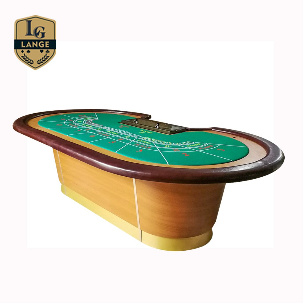Lange Standard 10 Person Classic Baccarat Table Bouns Traditional Card Poker Table