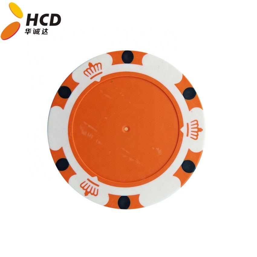 14g Monte Carlo Clay Poker Chip With Gold Sticker 3 colorsPromotional Gambling Poker Chip