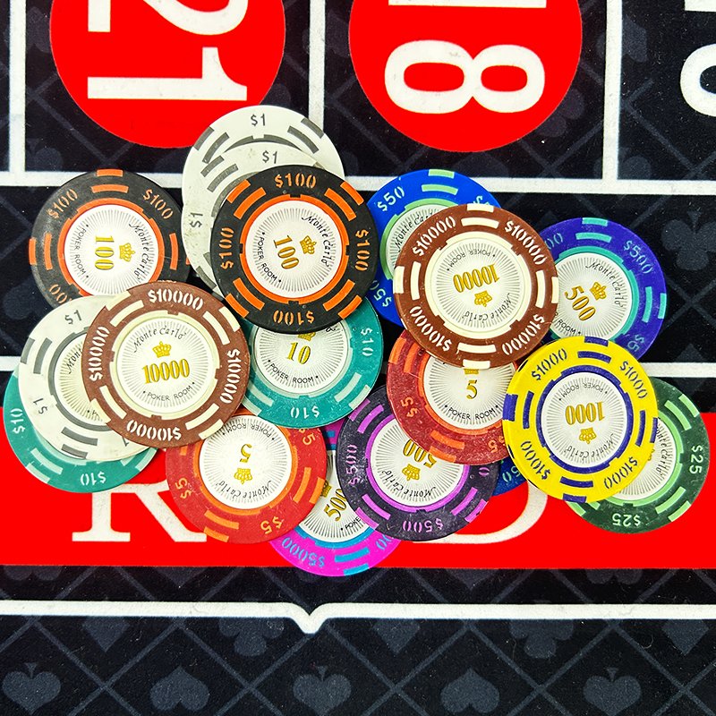40mm Clay Poker Chips Professional Casino Gambling Game Custom Logo for Card Board Game 14g