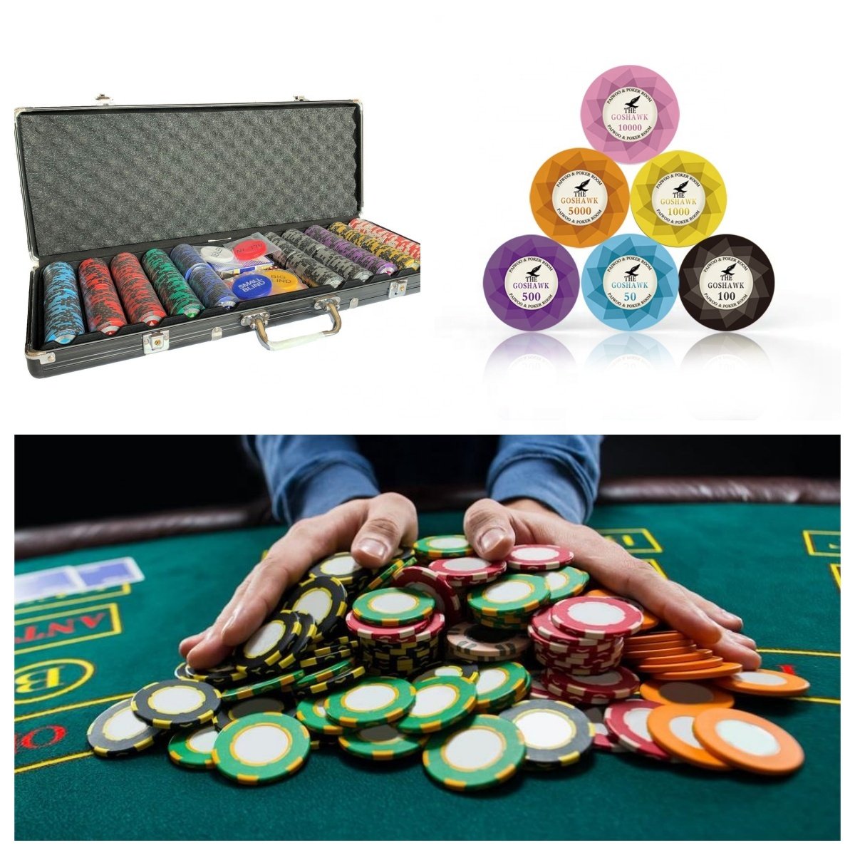 Exclusively Designed Ceramic Poker Chips set Available for Sale