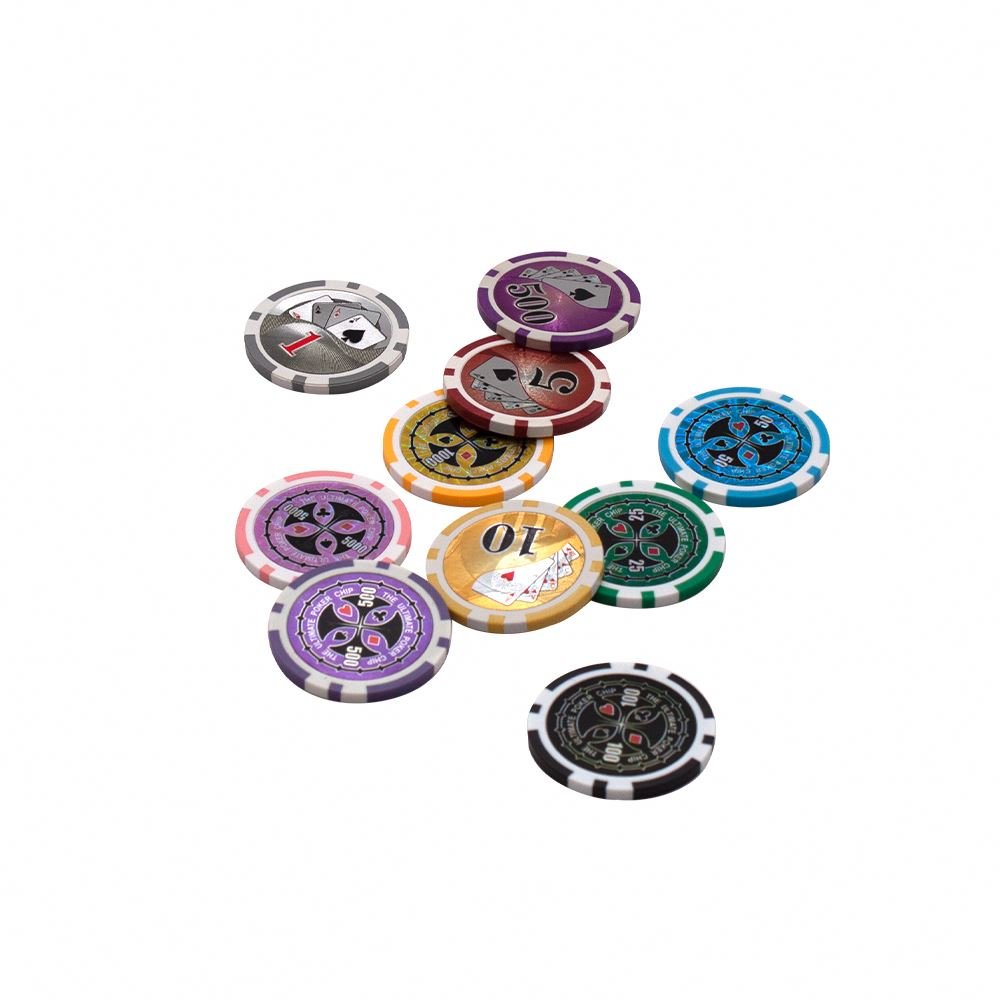 Factory High Quality Custom Cheap Blanks Ceramic Clay Poker Chips Set Casino ABS Poker Chips With Custom Logo