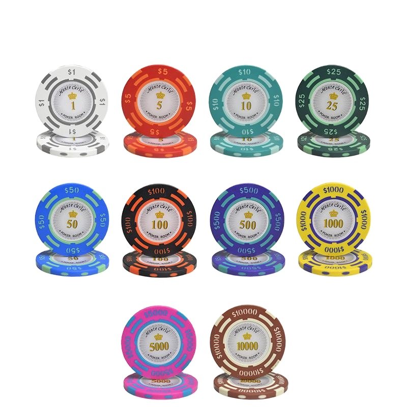 2024 High Quality VastGifts Wholesale Personalize Logo Ceramic ABS Clay Poker Chips for Promotion Game