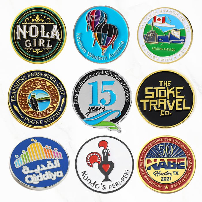 High Quality Free Design Custom Logo Metal Golf Ball Marker Coin Magnetic Golf Hat Clip Custom Golf Ball Marker