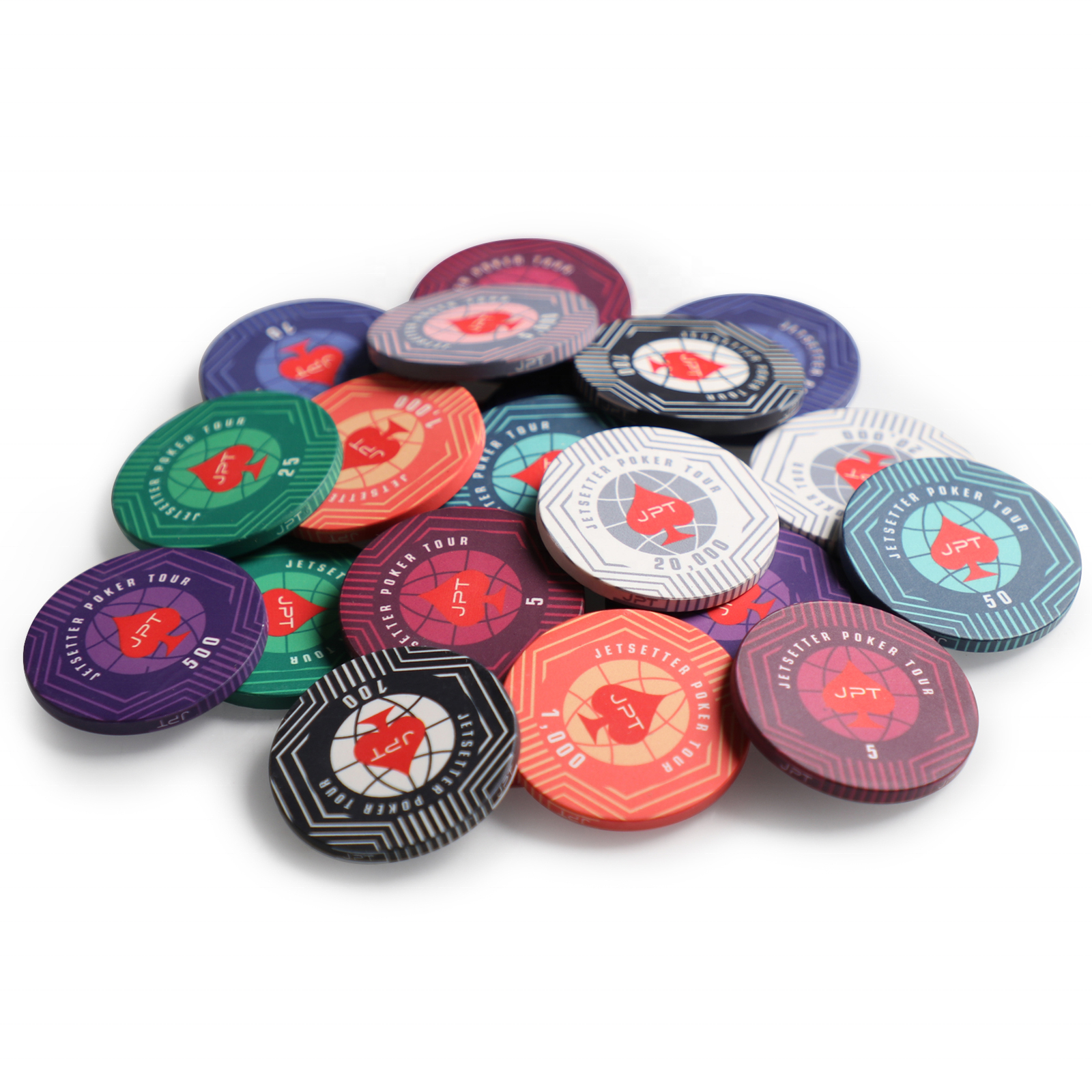 Casino-Grade 300pcs Tournament-Quality Ceramic Poker Chips Set for Players