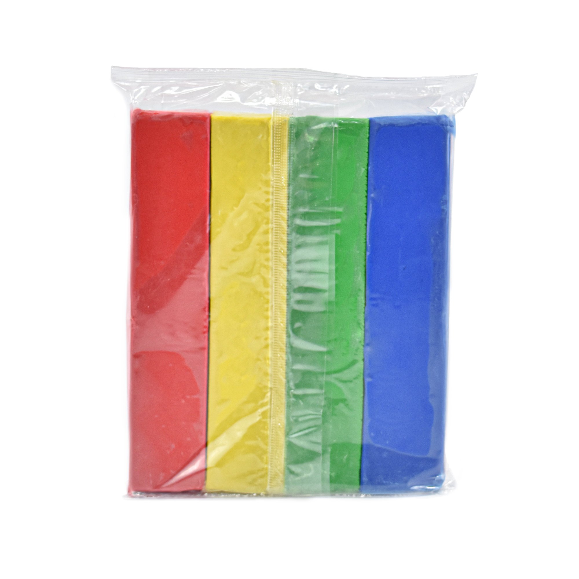 Modeling Soft Clay Premium Quality for Kids 454 G.- PRIMARY color, Non-Toxic Colored Plasticine Set 4 Stick of Clay (OEM)