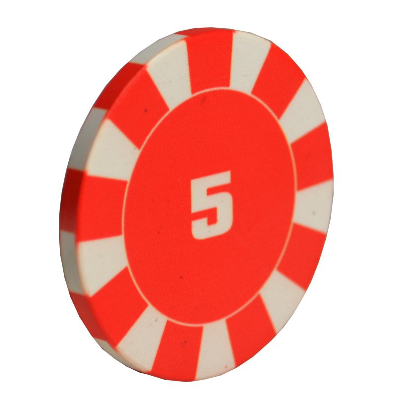 Simple ceramic Texas Hold 'em poker chip coin Baccarat Black Jack Blackjack Soha roulette mahjong chip coin