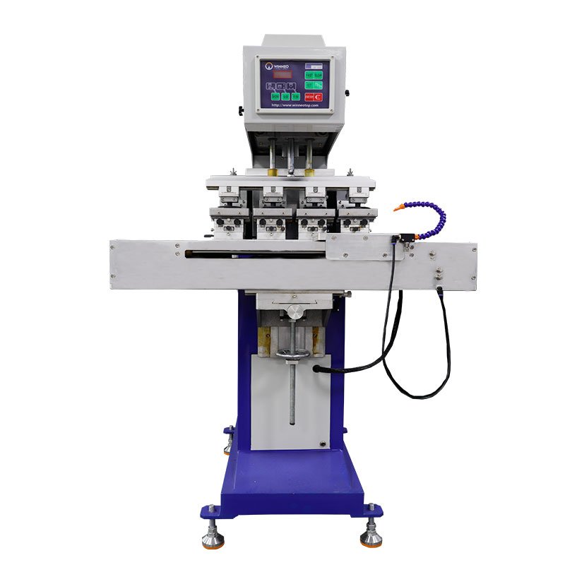 High Speed 4 Color Semi Auto Pad Printing Machine Electronic Components Watch Dial Calculator Camera Keyboard Tampon Pad Printer