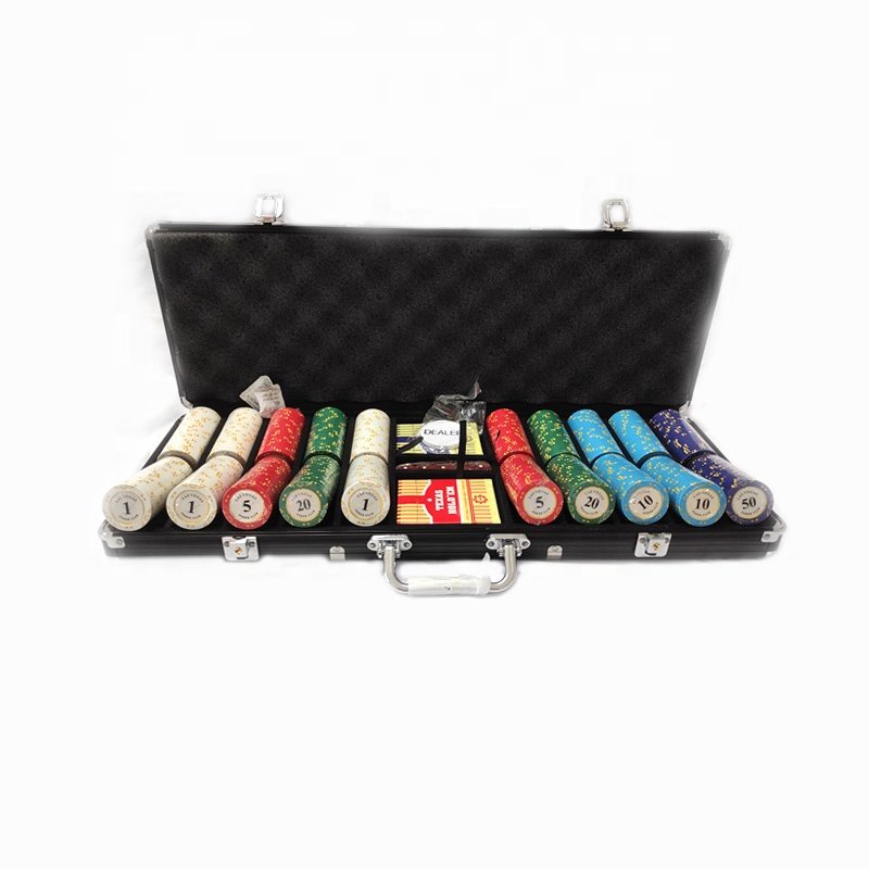 Las vegas stickers clay poker chip set wholesale