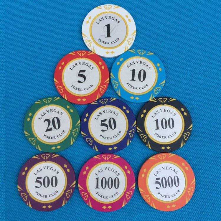Las vegas stickers clay poker chip set wholesale