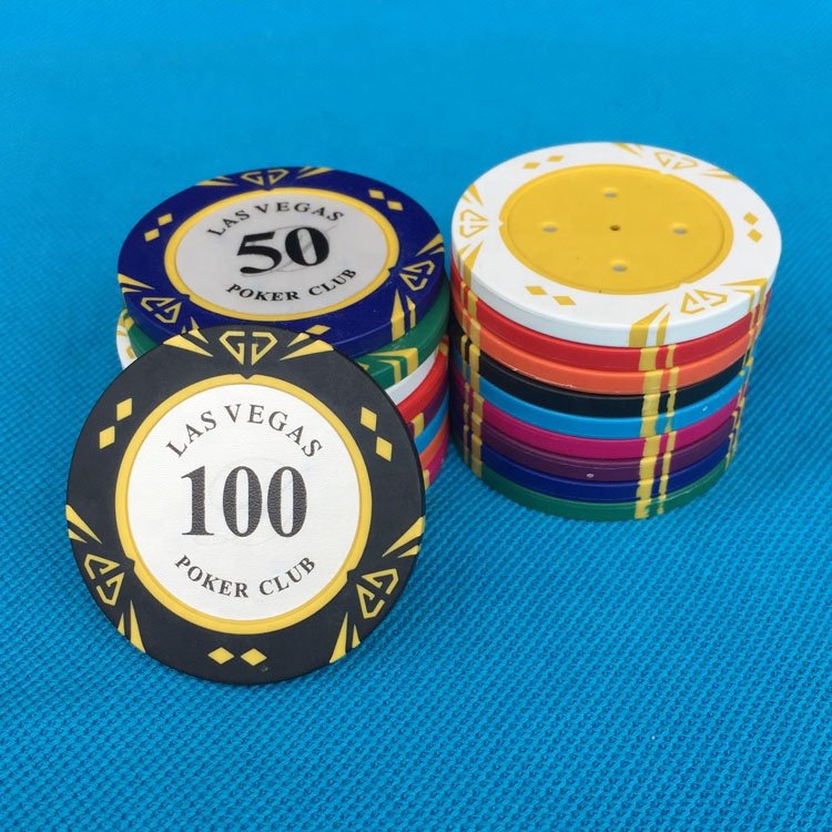 Las vegas stickers clay poker chip set wholesale