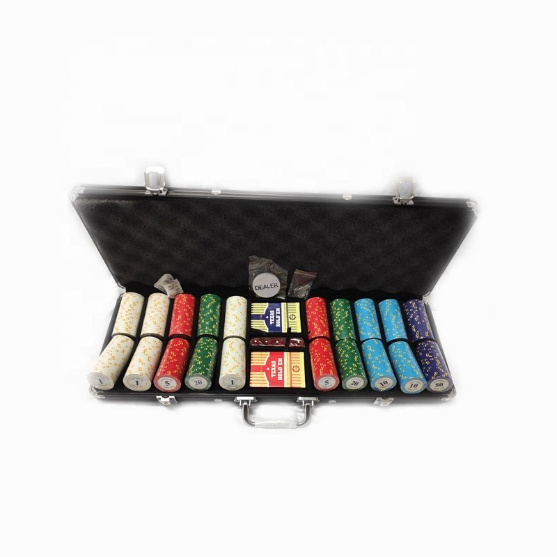 Las vegas stickers clay poker chip set wholesale