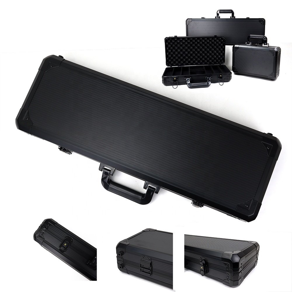 200 300 500ct black aluminum case for 40 43mm poker chips empty box without poker chips for storage chip and casino accessories