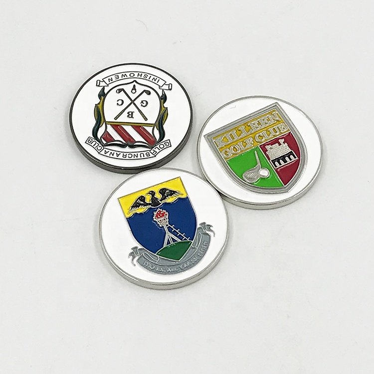Newly different design golf ball marker high quality golf ballmarker with custom logo