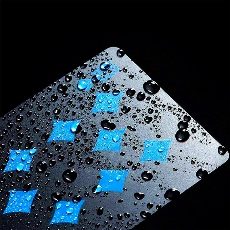 Wholesale Plastic Black Playing Card Hot Selling Print Poker Chip Set Custom Logo PVC Poker
