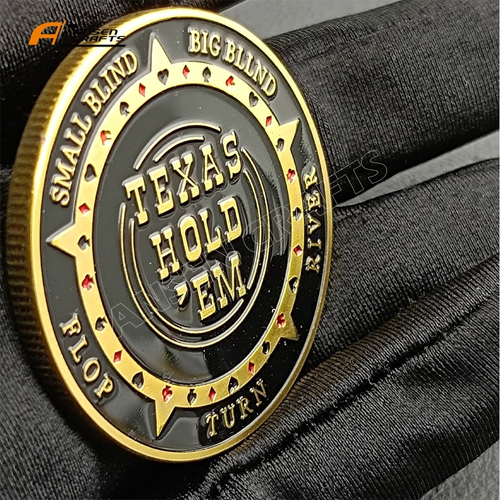 Poker Chip Casino Challenge Coin Custom Antique Metal Coin For Gift And Collection
