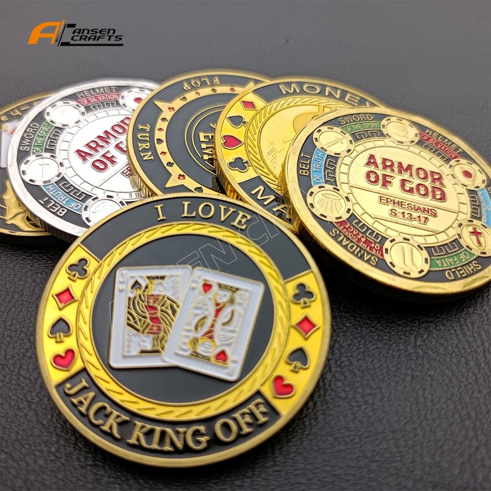 Poker Chip Casino Challenge Coin Custom Antique Metal Coin For Gift And Collection