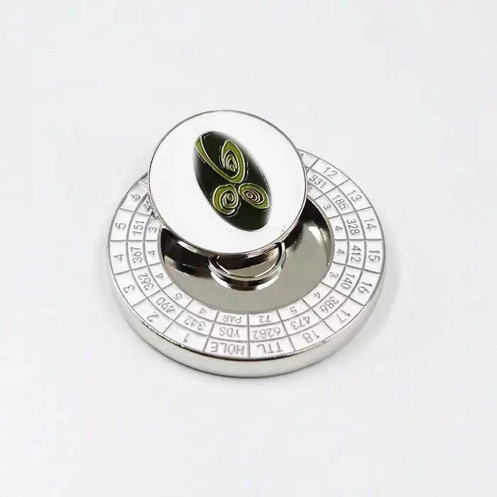 Custom Enamel Metal Poker Chips Golf Ball Marker Enamel Golf Ball Marker magnetic golf ball marker coins