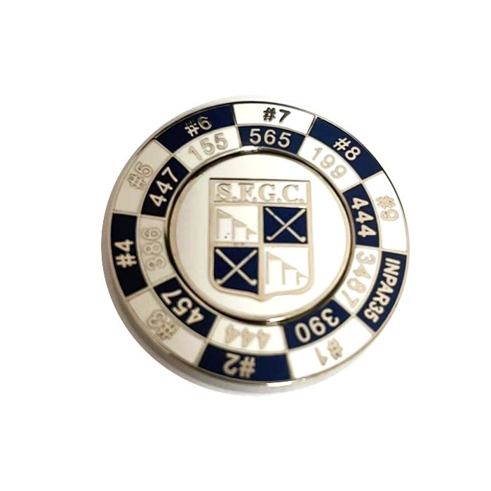 Custom Enamel Metal Poker Chips Golf Ball Marker Enamel Golf Ball Marker magnetic golf ball marker coins