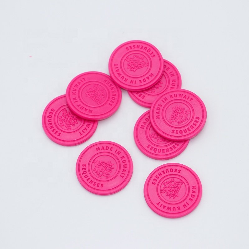 Embossed Customized Colorful Plastic Learning Counters Mini Poker Chips Game Tokens