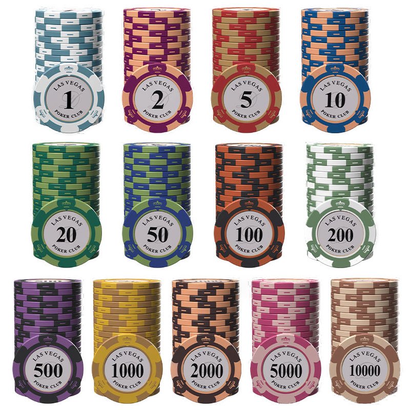 2024 High Quality Wholesale Personalize Logo Ceramic ABS Clay Poker Chips for Promotion Game