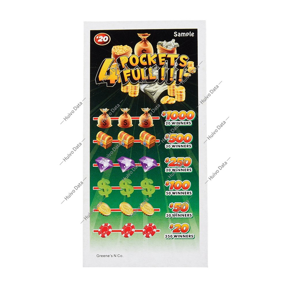 Winning Lottery Tickets Pull Tabs Lottery Paper Cards Wholesale Pull Tabs Gambling Tickets