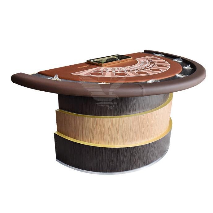 YH 86inch Luxury Poker Table Professional Custom Blackjack Table Factory Cheap Gambling Tables with Chip Tray for Sale