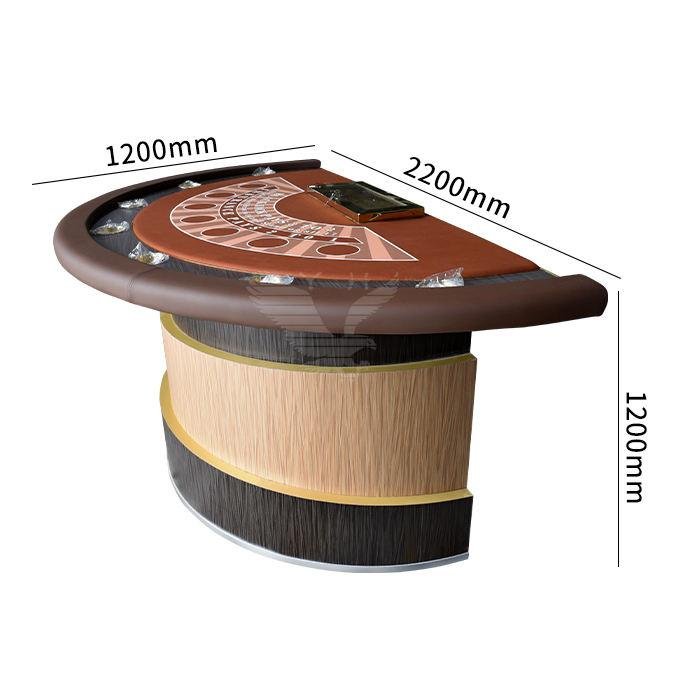 YH 86inch Luxury Poker Table Professional Custom Blackjack Table Factory Cheap Gambling Tables with Chip Tray for Sale