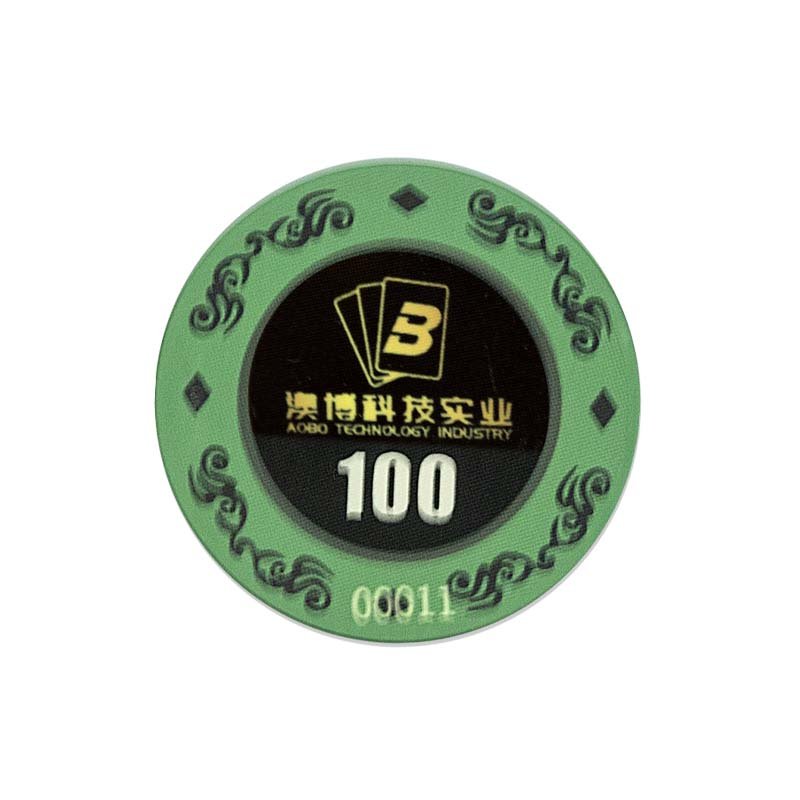 14g Factory Price Ceramic Poker Chips 39mm Customizable Poker Chips With Casino Entertainment