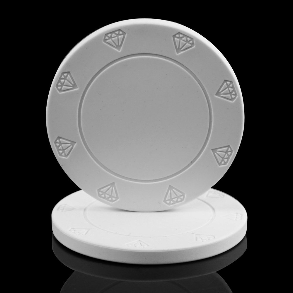 Wholesale cheap custom blank ceramic poker chips with diamond logo Factory