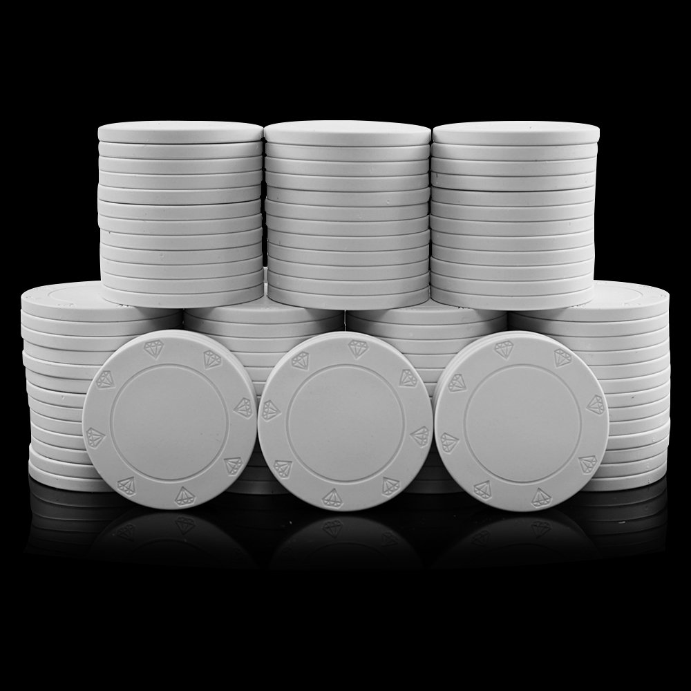 Wholesale cheap custom blank ceramic poker chips with diamond logo Factory