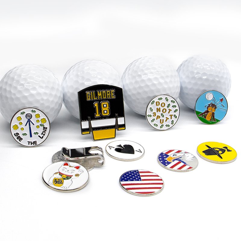 Fast Delivery Custom Golf Ball Marker Magnetic Wholesale Golf Ball Marker With Magnetic Poker Chip